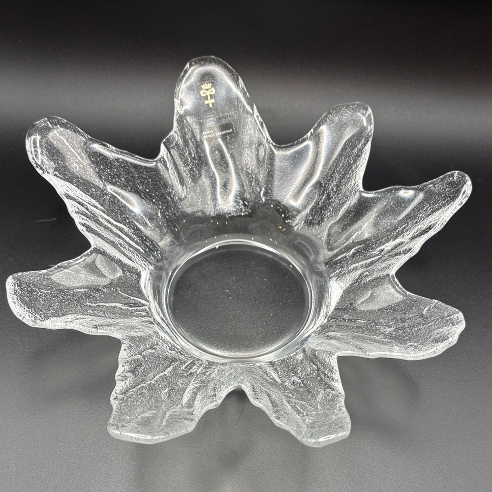 VTG Skruf Sweden Lead Crystal Starburst Bowl